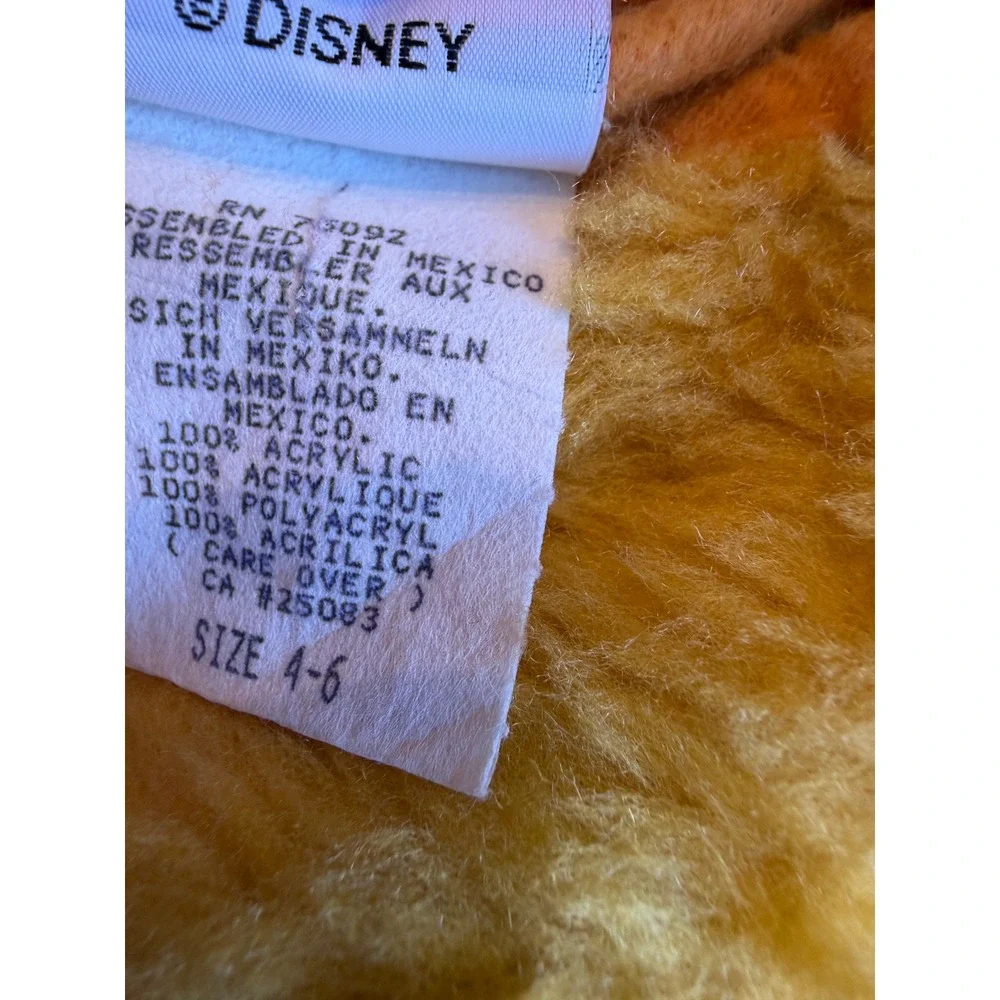Disney Store Simba Costume 4 - 6 Halloween Lion King Jumpsuit Romper Plush - Picture 3 of 15